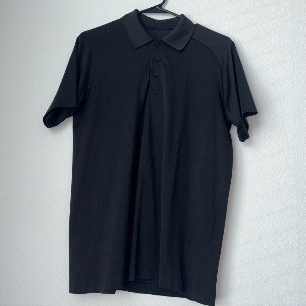 Lululemon Medium Black Polo Shirt